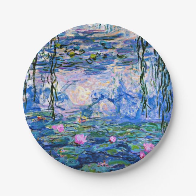 Assiettes En Carton Claude Monet - Water Lilies, 1919, (Devant)