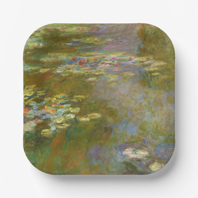 Assiettes En Carton Claude Monet - Water Lily Pond 1917 (Recto)