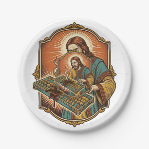 Assiettes En Carton Clavier Mécanique Cassé par un Café Jésus Technolo