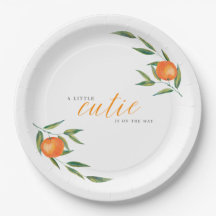 Clementine Aquarelle "Cutie" Baby Shower