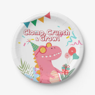 Assiettes En Carton Clomp, Crunch & Growl ! Parti Dinosaur