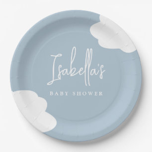 Assiettes En Carton Cloud Neuf Baby shower neutre pour les femmes