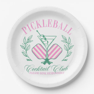 Assiettes En Carton Club Cocktail Pickleball