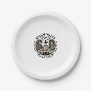 Assiettes En Carton Club de lecture de Salem Witch Livre Vintage Squel