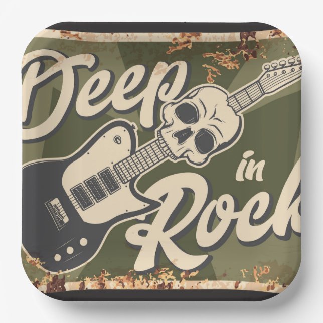 Assiettes En Carton Club de musique (Recto)