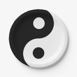 Assiettes En Carton Club de Ying Yang