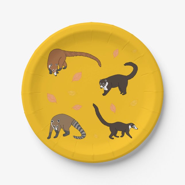 Assiettes En Carton Coatis (Devant)