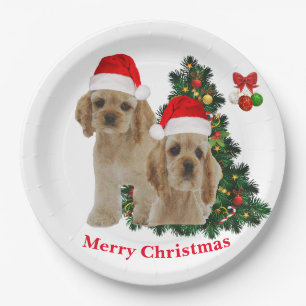 Assiettes En Carton Cocker spaniel