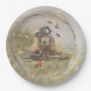 Assiettes En Carton Cocker Spaniel anglais     