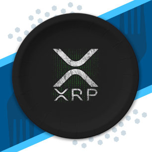Assiettes En Carton Code binaire crypto-monnaie cache XRP Hodlers Cryp