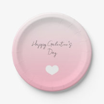 Coeur rose blanc Joyeux Galentine's Day Custom