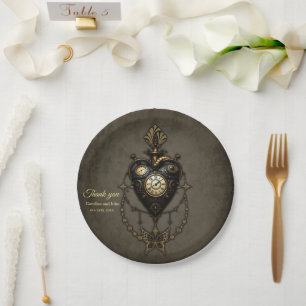 Assiettes En Carton Coeur vapeur