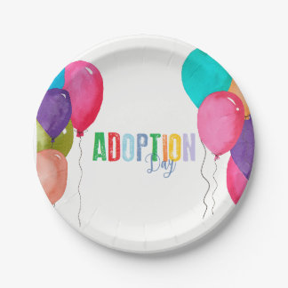 Assiettes En Carton Collection de partie d'adoption