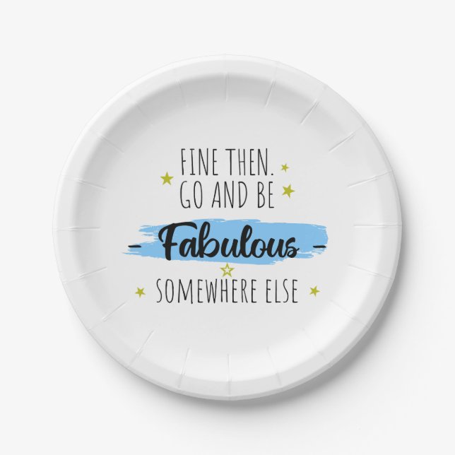 Assiettes En Carton Collègue Leaving, Go Away Farewell Cadeau (Devant)