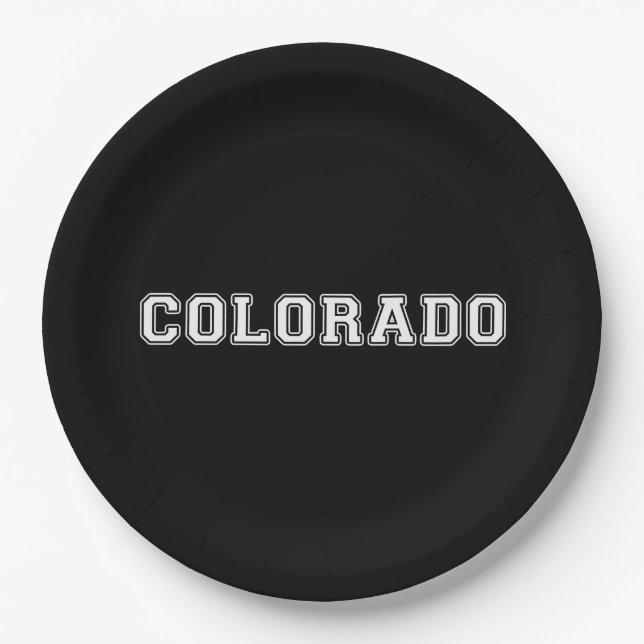 Assiettes En Carton Colorado (Devant)
