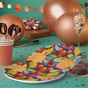 Assiettes En Carton coloré