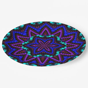 Assiettes En Carton Colorful Mandala