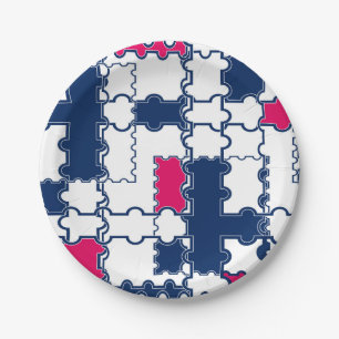 Assiettes En Carton Colorful pattern