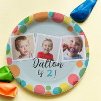Colorful Pois Boys Photos Anniversaire