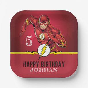 Assiettes En Carton Comics DC   Flash Anniversaire