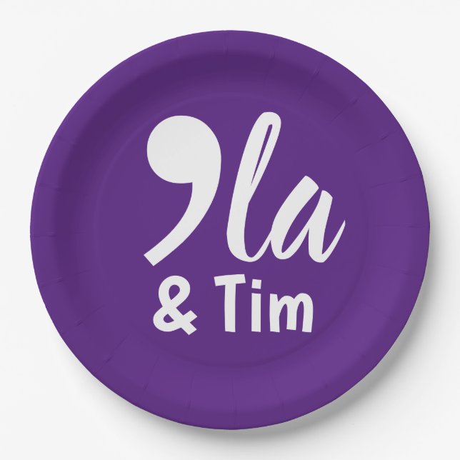 Assiettes En Carton Comma Kamala et Tim 2024 (Devant)