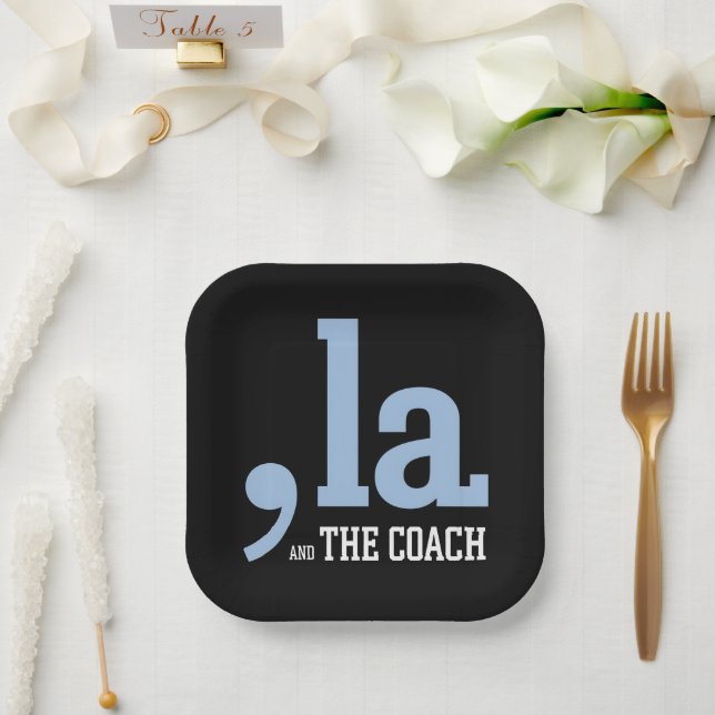 Assiettes En Carton Comma La Kamala Harris Tim Walz Coach 2024 (Mariage)