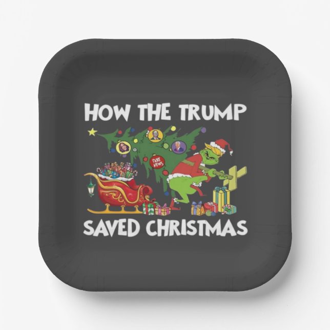 Assiettes En Carton Comment Trump a sauvé Noël (Recto)