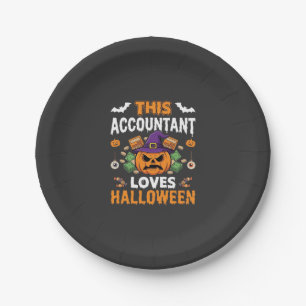 Assiettes En Carton Comptable Aime Halloween Citrouille Comptable Desi