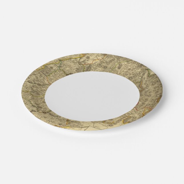 Assiettes En Carton Comté de Peebles (Angle)