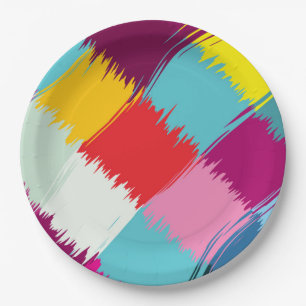 Assiettes En Carton Conception d'abrégé sur courses de peinture