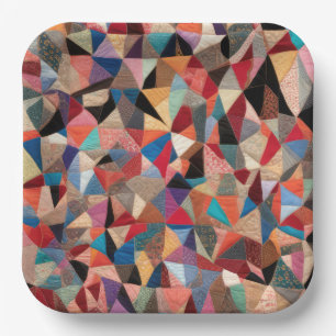 Assiettes En Carton Conception de courtepointe folle