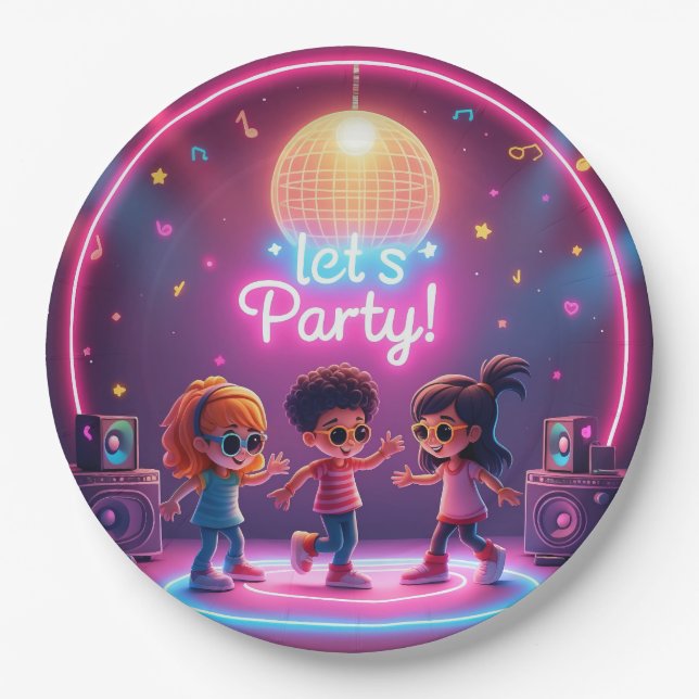 Assiettes En Carton Conception de fête (Devant)