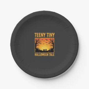 Assiettes En Carton Conception de forêt hantée de conte de Halloween t