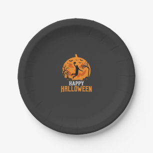 Assiettes En Carton Conception de panier de basketball Halloween Dunk