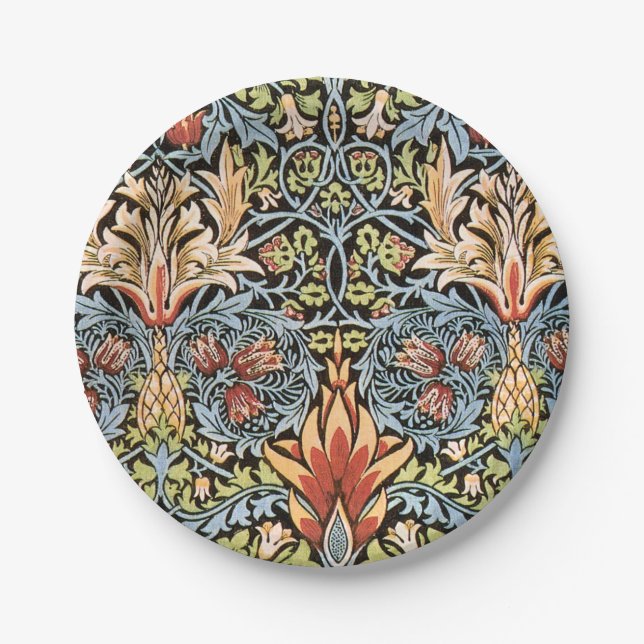 Assiettes En Carton Conception de Snakeshead William Morris (Devant)