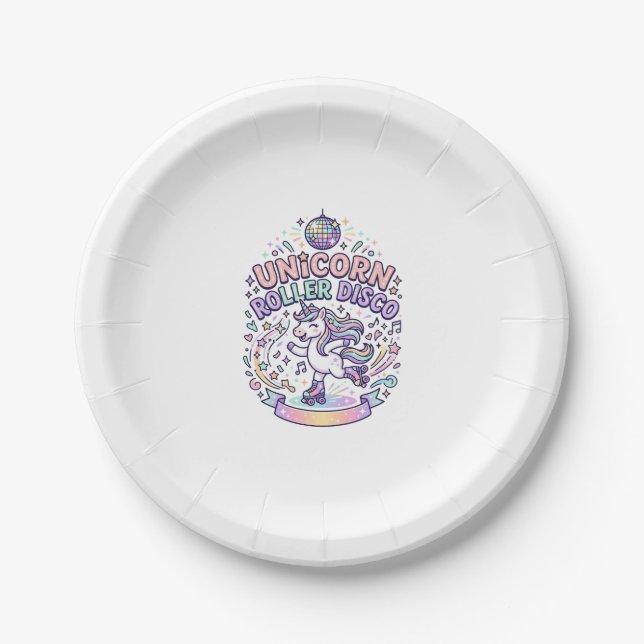 Assiettes En Carton Conception de T-Shirt Graphique de Roller Disco Li (Devant)