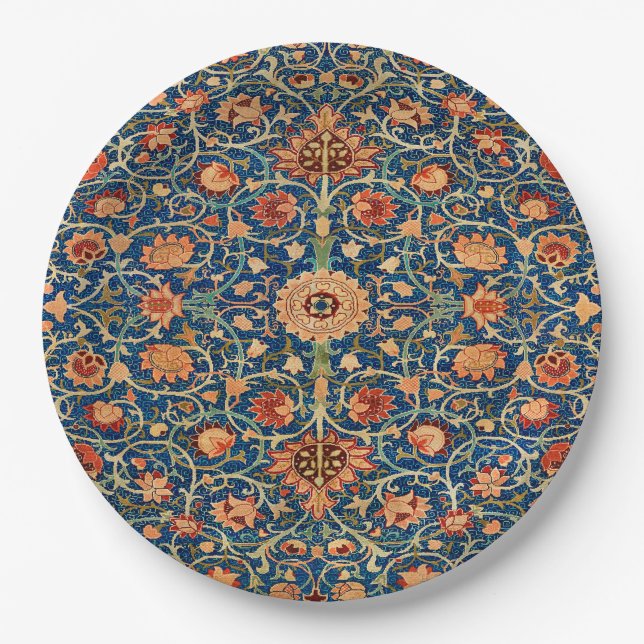 Assiettes En Carton Conception de tapis de William Morris (Devant)