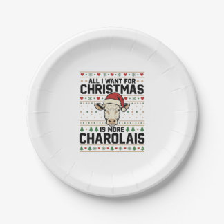 Assiettes En Carton Conception de vecteur de pull moche de vache de No