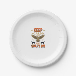 Assiettes En Carton Conception de vecteur Halloween vintage effrayant