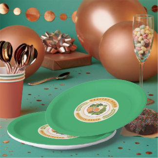 Assiettes En Carton Conception du logo de la Borcelle Healthy Food