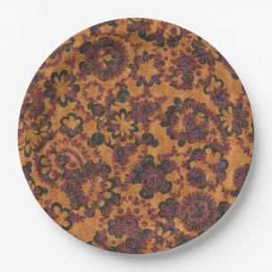 Assiettes En Carton Conception motif douce et vintage