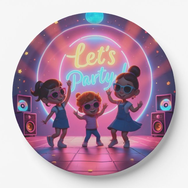 Assiettes En Carton Conception pour enfants (Devant)