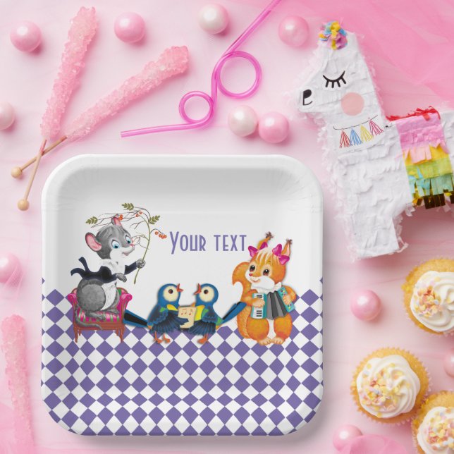 Assiettes En Carton concert (Fête)