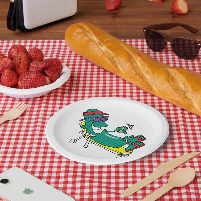 Assiettes En Carton Concombre cool (Créateur téléchargé)