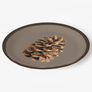 Assiettes En Carton Cône de pin