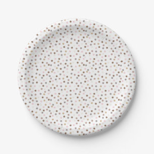 Assiettes En Carton Confetti Chic (Points)