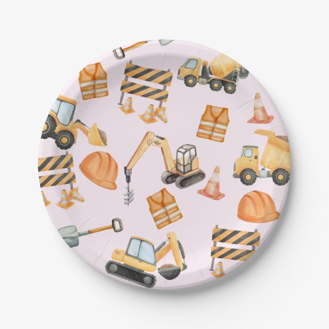 Assiettes En Carton Construction Plates (Devant)