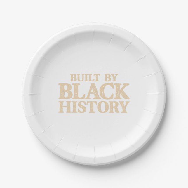 Assiettes En Carton Construite Par Black History African American Blac (Devant)