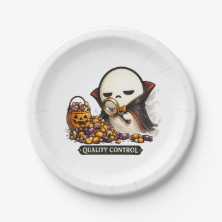 Assiettes En Carton Contrôle de Qualité Halloween Vampire Mignon