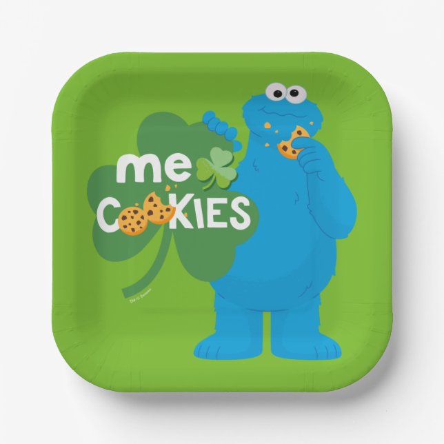 Assiettes En Carton Cookie Monster | Amour shamrock (Recto)